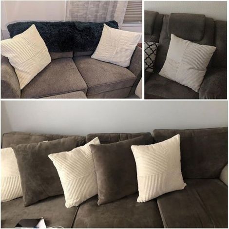 Housse De Coussin - Velours Côtelé - 30x50 Cm - Décoration Intérieure Boho - Lot De 2 (1/5)