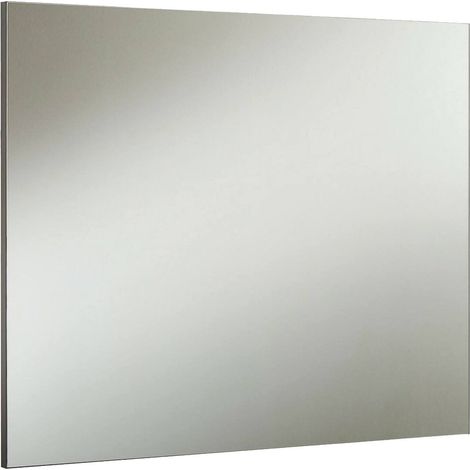 Espejo Chile, Estructura de Vidrio, Tono Antracita Hecho en Italia, 80x65h cm Negro Antracita