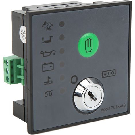 Contrôleur de démarrage manuel 701KAS, contrôleur de groupe électrogène diesel, module de commande de démarrage avec protection contre la survitesse (1/5)