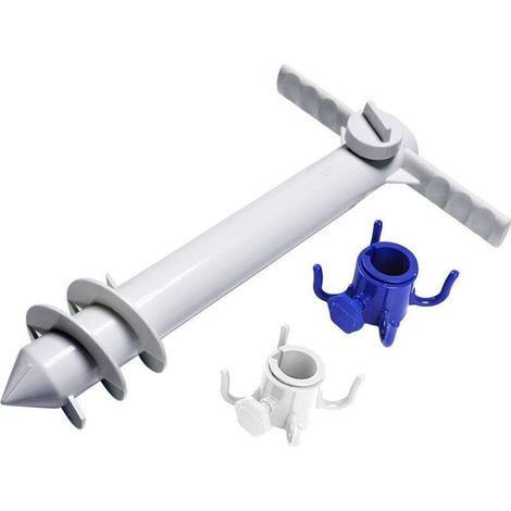 Support Universel pour Parasol de Plage – Fixation Visée dans le Sable ou la Pelouse – Résistant aux Vents Forts (1/5)