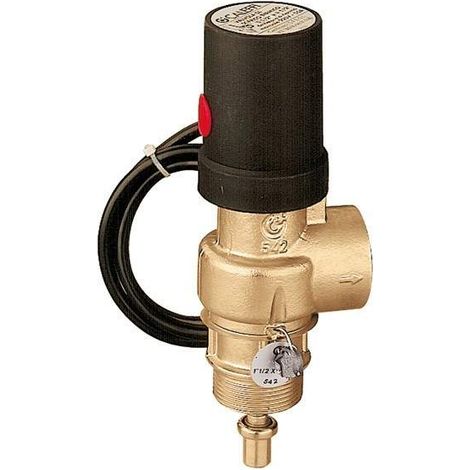 Valvola di scarico termico ad azione positiva Caleffi 5428 1-1/2"M X 1-1/4"F