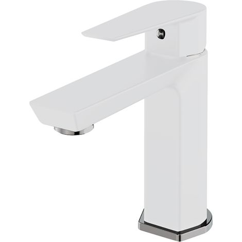 galindo aroha 4605011 grifo de lavabo monomando blanco (1/2)