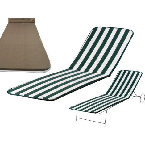 Almohada Action para cuna blanca/verde 185x55x2,5 cm – Comodidad extendida para tumbona de jardín