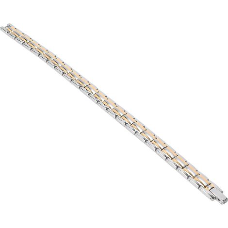 Bracelet magnétique en acier titane pour la thérapie par magnétothérapie, soulageant la douleur et favorisant le bien-être. (1/5)
