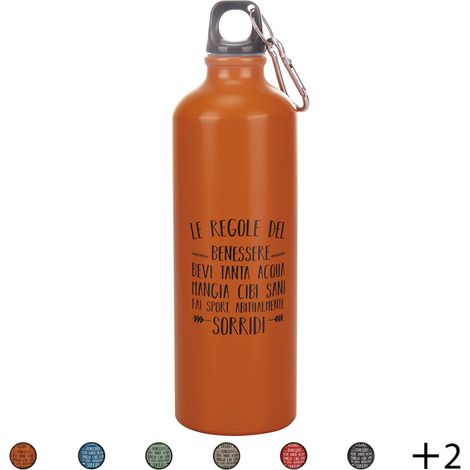 BORRACCIA SPORT ALU 750ML 8 COLORI ASSORTITI  LE REGOLE (1/5)