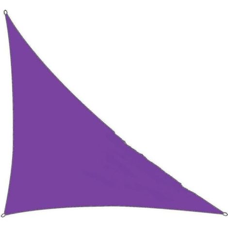 Right-angle outdoor sun shade - 3x3x4.3m, Violet (1/5)