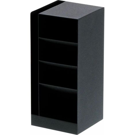 Yamazaki Organizzatore da scrivania nero design minimalista 9x9x20 cm
