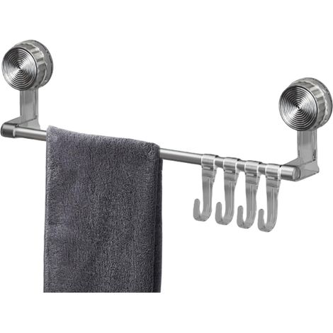 Porte-serviettes à ventouses - Barre porte-serviettes murale (1/5)