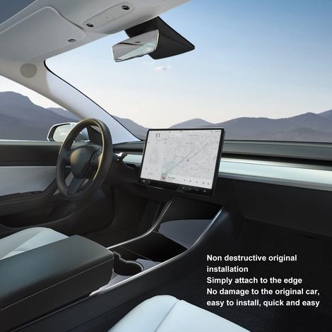 Tesla Model 3/Y Schwarze Silikon-Displayschutzfolie – Weiche, passgenaue Schutzhülle für Touchscreen (230 x 340 mm) – Kompatibel mit Modellen von 2018 bis 2023 (1/5)