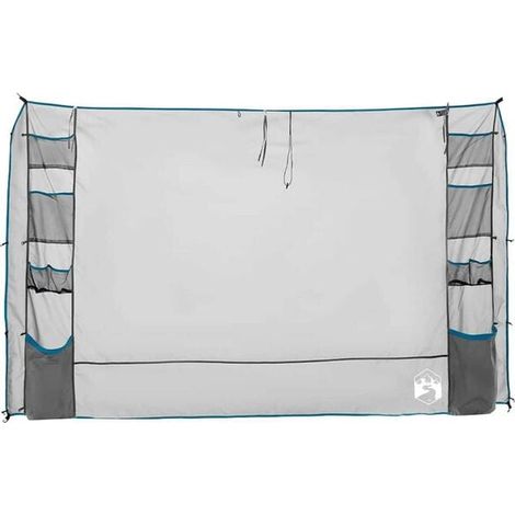 Sac de rangement suspendu pour tente, gris et bleu, 320 x 182 cm, Oxford (1/4)