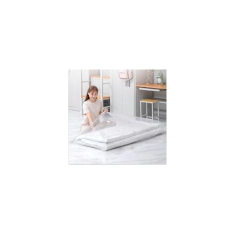 Grandi sacchi sottovuoto ermetici e richiudibili per risparmiare spazio per materassi, vestiti e coperte, compressi fino all'80% (220 x 100 cm) - Crezuo