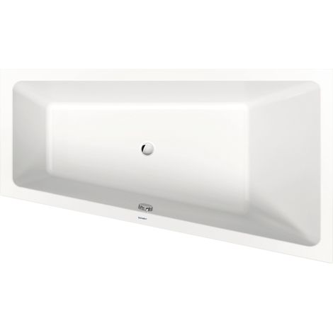 Duravit No.1 baignoire encastrée, trapèze, 1700x1000mm, 1 pente (1/3)
