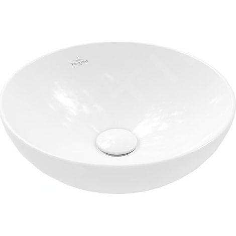 Villeroy & Boch Loop&Friends - Vasque, diamètre 38 cm, sans trop-plein, CeramicPlus, blanc alpin 4A4501R1 (1/5)