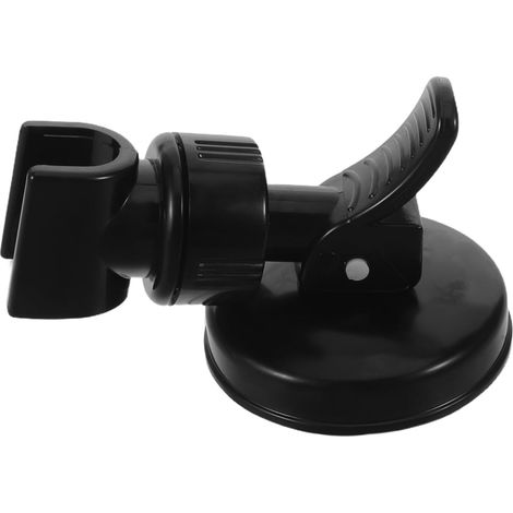 Support de pommeau de douche à ventouse noir, support de douche réglable, retrait facile, pour salle de bain et (1/5)