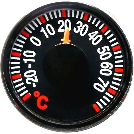 Thermomètre Celsius en plastique avec pointeur rond de 27mm (1/4)