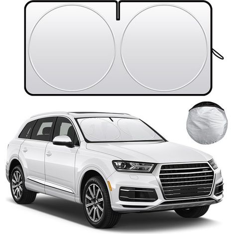 Parasole universale per auto - Argento - 150 x 80 cm (1/4)