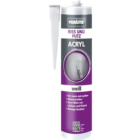 Primaster Riss und Putz-Acryl Weiß 310ml Acryldichtmasse Füllspachtel (1/2)