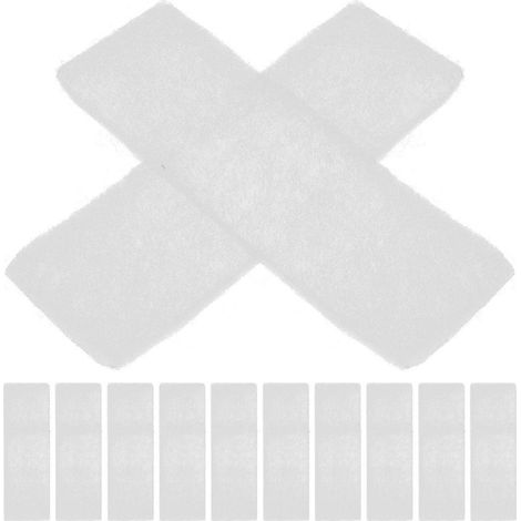 Lot de 12 filtres de rechange pour friteuse à air chaud, coussinets de coton compatibles avec la friteuse Instant Vortex Plus de 6 litres-16X5CM-White