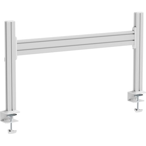 InLine 23181E Soporte de Monitor Blanco Doble Escritorio