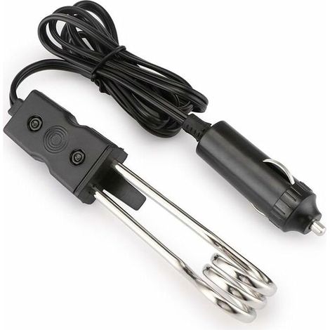 Chauffe-eau de Voiture, Chauffe-eau de Voiture 12V Chauffe-eau à Café Liquide à Immersion électrique Automatique, Noir (1/5)