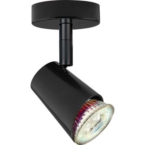 applique murale ou plafond - aric judy 01 - gu10 - 5.5w - 3000k - noir - aric 4159 (1/5)