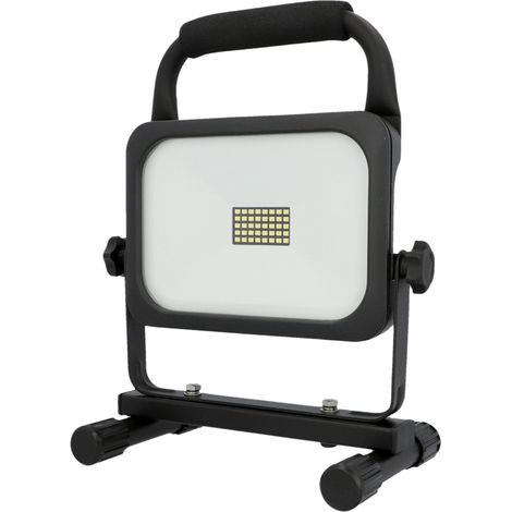 UniTec LED Akku-Arbeitsstrahler schwarz 20 W 2000 lm Wandleuchte