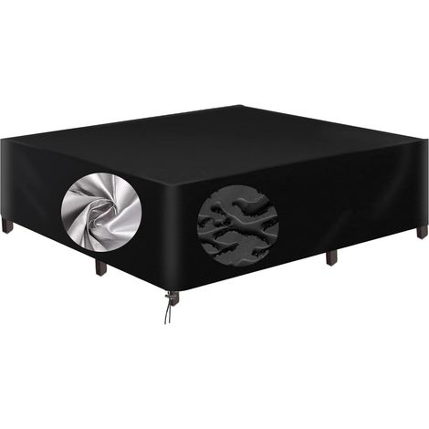 1 Housse De Protection Table Jardin 60x60x60cm Tissu Oxford 600D Imperméable Anti-UV Avec Sangles Pour Mobilier Extérieur (1/5)