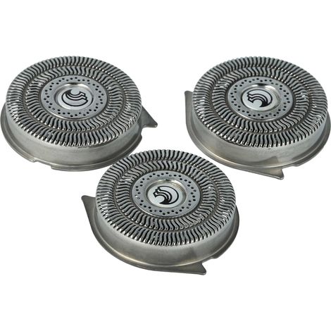 vhbw 3 x tête compatible avec Philips HQ8100, HQ8140, HQ8141, HQ8142, HQ8150, HQ8155, HQ8160, HQ8170C&C, HQ8172, HQ8173, HQ8174, HQ8175, HQ8180 rasoir (1/4)
