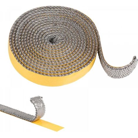 Joint Insert Cheminée, Joints Tressé Auto-adhésive pour Poêle, Joints D'étanchéité Résistante à la Chaleur (3mm x 20mm x 2.5m) (1/5)
