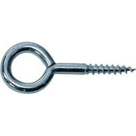 200PZ OCCHIOLO CON VITE PER LEGNO ACCIAIO ZINCATO - mm.16x35 - mm.2,3x15