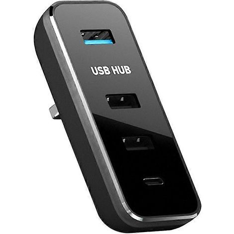 Hub USB 4 en 1 pour voiture (modèle 2022) - 3 ports USB avec protection multiple pour véhicule (1/5)