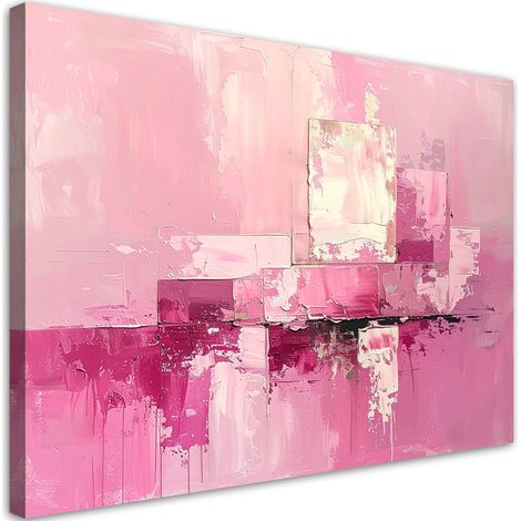 Bild auf Leinwand Rosa Abstrakt Textur im Boho Stil 30x20 (1/5)