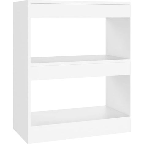 Maison Exclusive - Bücherregal/Raumteiler Weiß 60x30x72 cm (1/5)