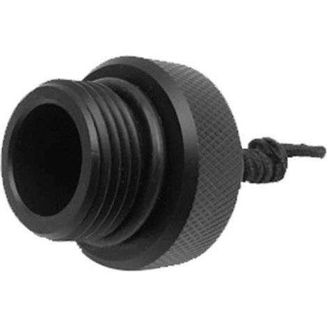 Bouchon anti-poussière avec cordon pour bouteilles de plongée, accessoire de plongée noir (1/5)
