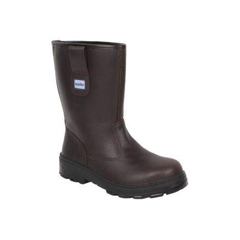 Bota de Piel Forrada Seguridad S3 Modelo Megan Color Marrón - Tallas de 37 a 47 41 Marrón