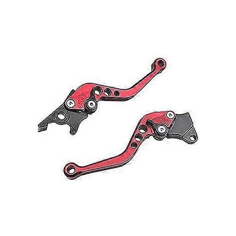 1 paire de leviers d'embrayage et de frein pour moto Gy6, compatible avec les scooters électriques et CNC (modification de moto RSZ Gy6) - Rouge (1/5)