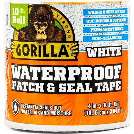 Gorilla Waterproof Patch & Seal nastro adesivo bianco 3m (1/3)