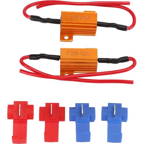 2 Kits de Résistance de Charge 35W 12Ohm pour Feux de Brouillard et Clignotants LED, Anti-Erreur et Facile à Installer (1/5)