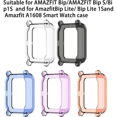 Transparente, stoßfeste Hülle für die Amazfit Smartwatches Bip, Bip Lite, Bip S und A1608 – Wasserdichter Schutz (1/3)