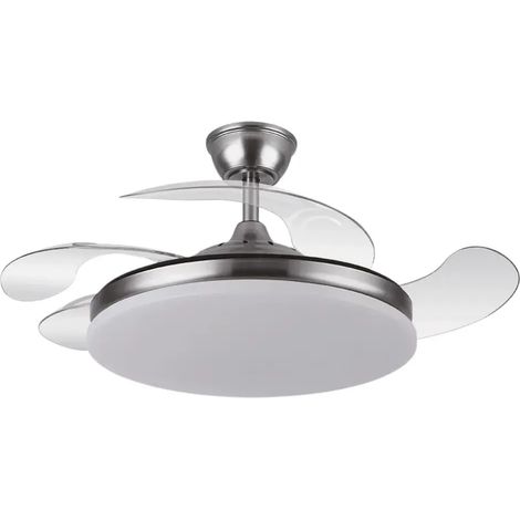 Ventilatore da soffitto dimmerabile DC "Trident" con telecomando (59W 3CCT 6980lm) colore nichel