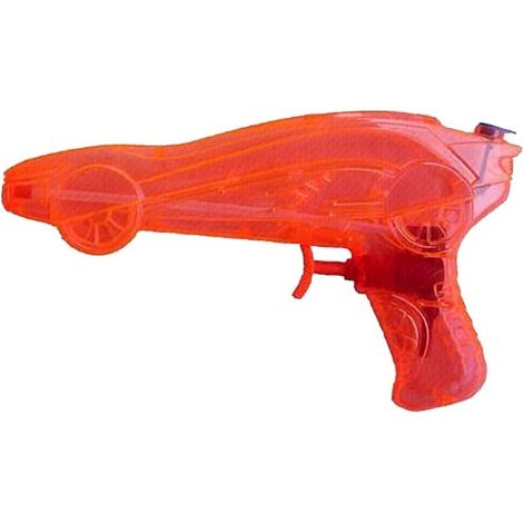 Marbueno Pistola de Agua Plástico Presión Color Rojo para Jardín y Playa