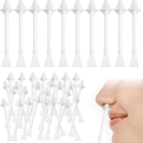 Beyamis Bâtonnets épilation nasale 100 pièces - Plastique ABS 7.6cm pour nez oreilles sourcils (1/5)