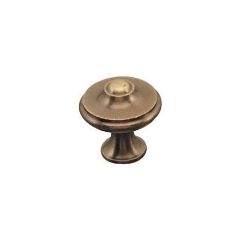 Bouton lyonnais laiton - Hauteur : 26 mm - Diamètre : 25 mm - DUBOIS