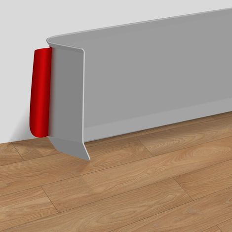 Plinthe Souple Autoadhésive Flexible et ÉtanchePlinthe Auto-Adhésive Décorative en PVC pour Mur, Sol, Salle de Bain, Salon (1/5)