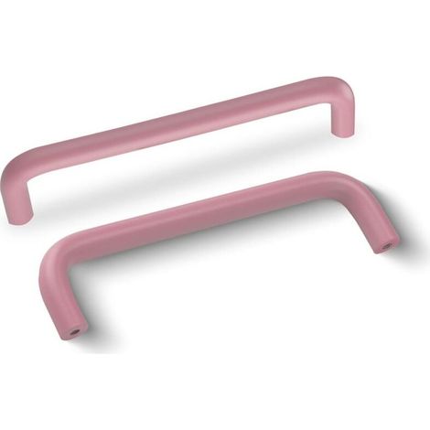 4 Pièces Poignée de Meuble en Aluminium 128mm Poignees de Portes pour Placards avec Vis Boutons Tiroir pour Armoire Cuisine,Rose (1/5)