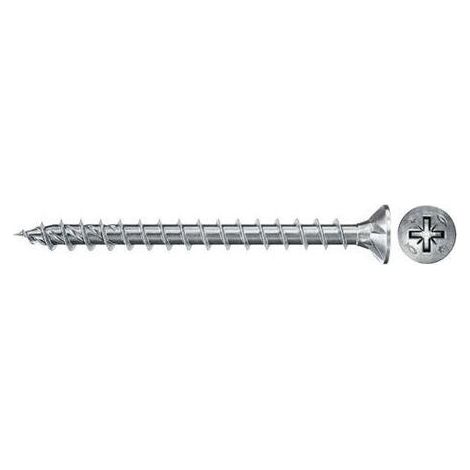 Tornillos PowerFast II FPF II CZF, 50x20 BC, cabeza avellanada, engarce PZ, rosca total, cincado, caja 50 Fischer 670387