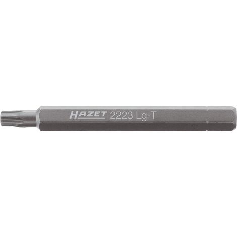Hazet Bit 1/4 (6,3 mm) Sechskant massiv, Innen TX Profil, SW T25, lang (1/2)