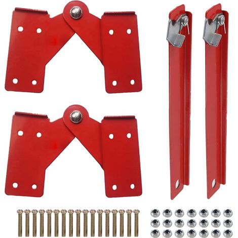 Lot De 2 Charnières pour Échelle De Grenier, Charnière pour Échelle Escamotable, Pièces De Rechange pour Escaliers, Charnières en Alliage D'aluminium. (1/5)