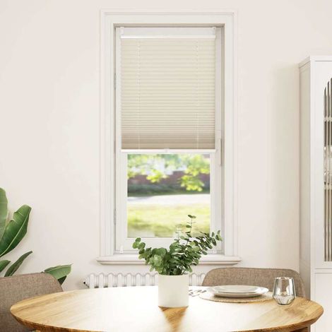 Store plissé, store enrouleur plissé, store enrouleur plissé 40x125cm crème