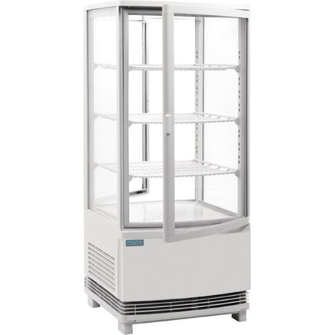 Vitrine réfrigérée portes incurvées Série C 86L blanche - Polar (1/5)